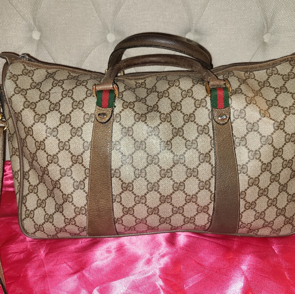 VINTAGE GUCCI MONOGRAM BAG